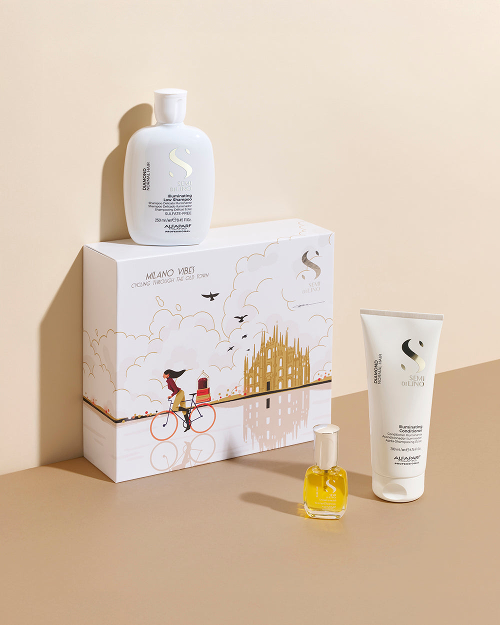 Alfaparf Milano Semi Di Lino Diamond Illuminating Trio Pack