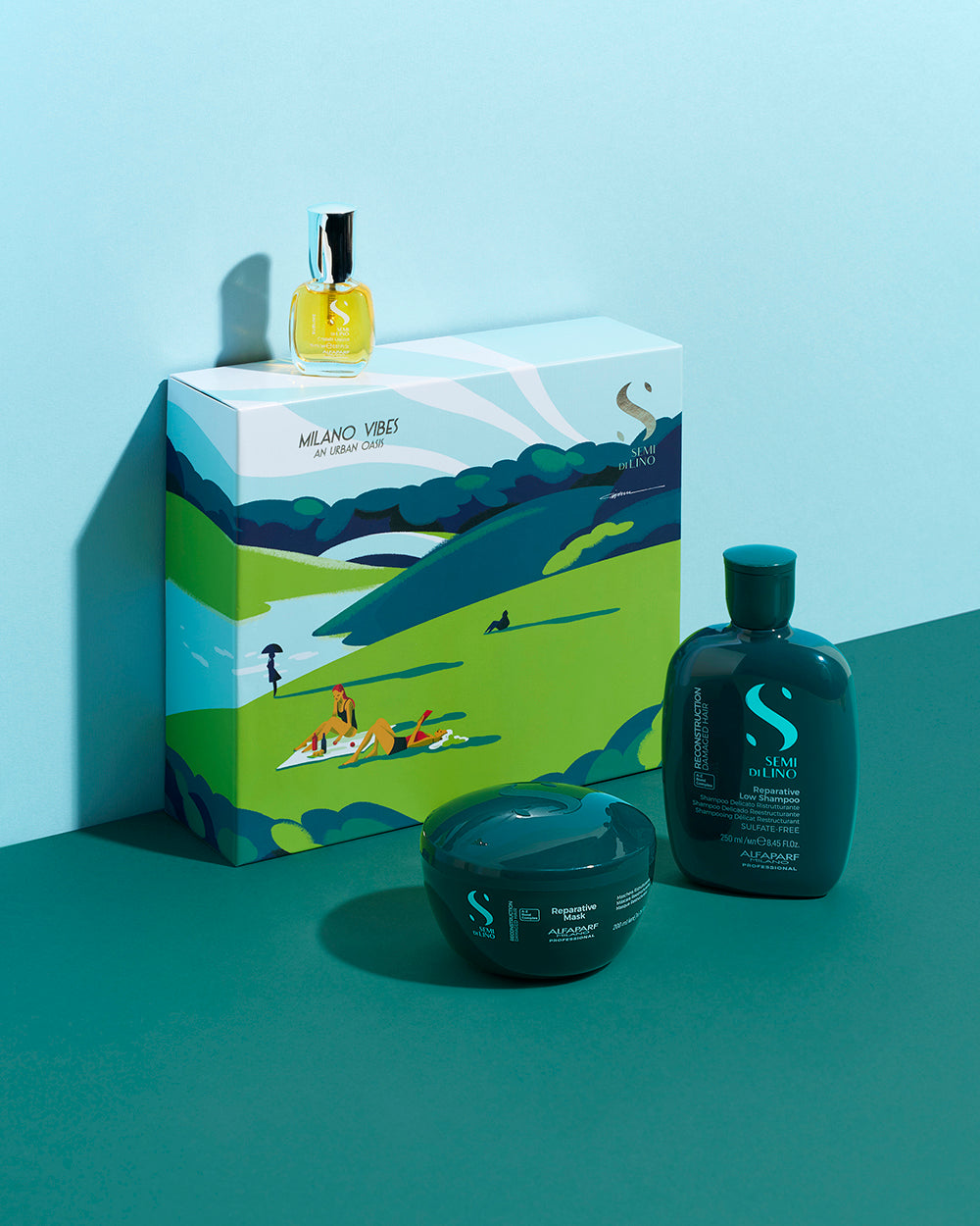 Alfaparf Milano Semi Di Lino Reconstruction Trio Pack