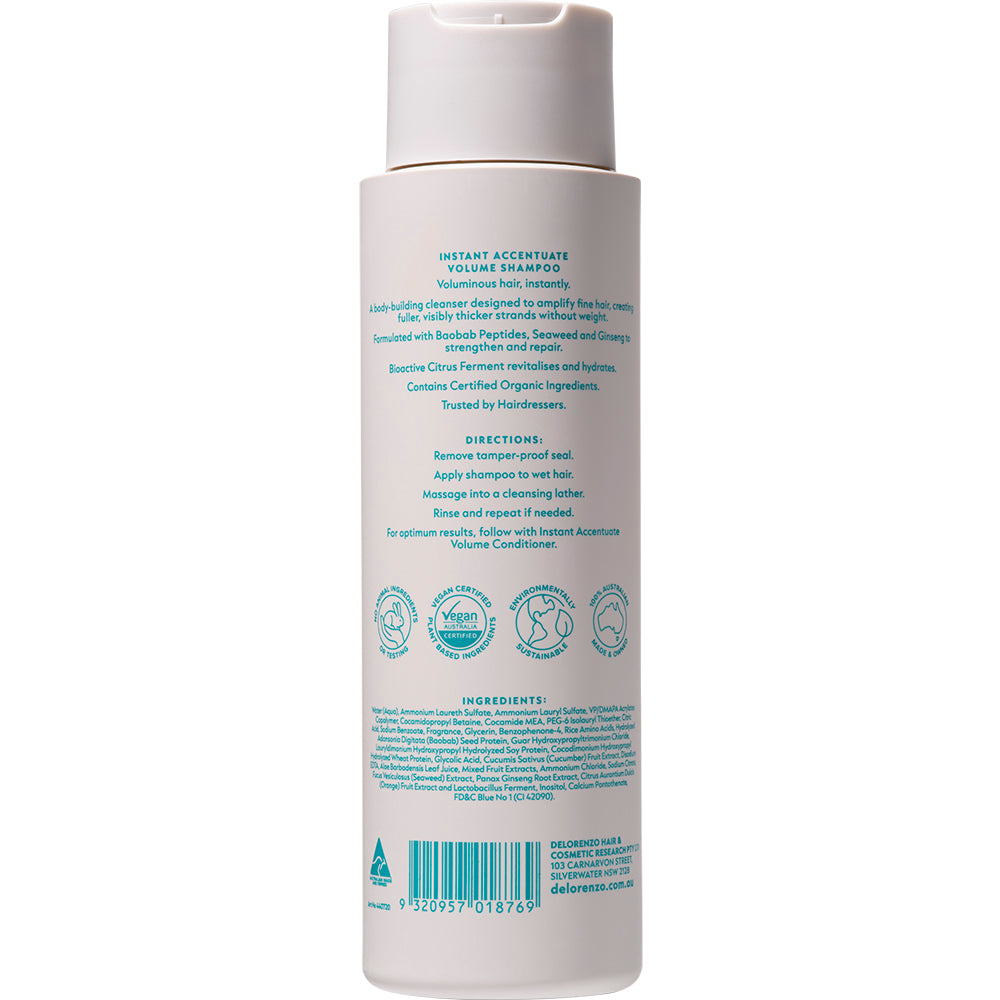 De Lorenzo Instant Accentuate Volume Shampoo 375ml