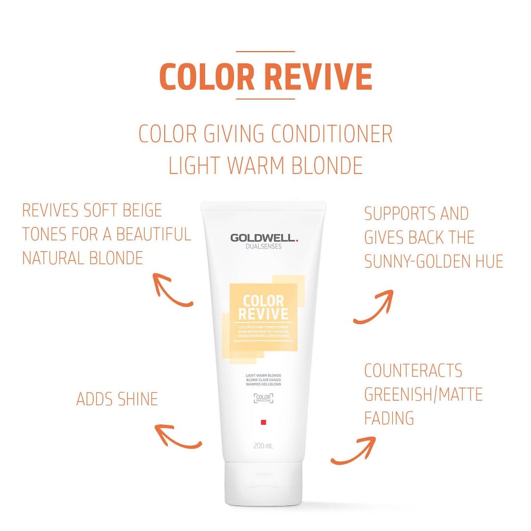 Goldwell Dualsenses Color Revive Conditioner Light Warm Blonde 200ml - Price Attack