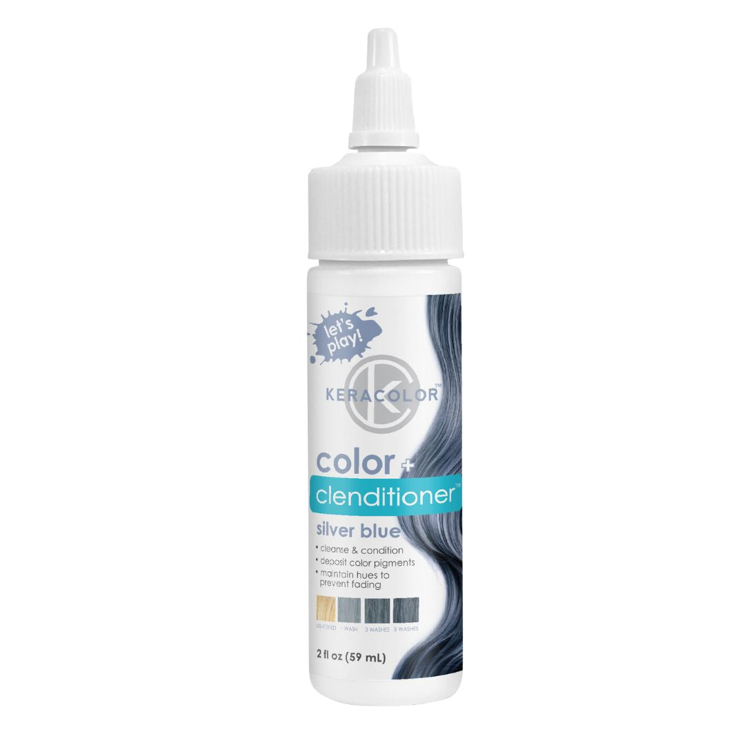 Keracolor Color Clenditioner Colour Shampoo Silver Blue 59ml