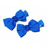 Where on Earth Small Bow Clip Royal Blue - Price Attack