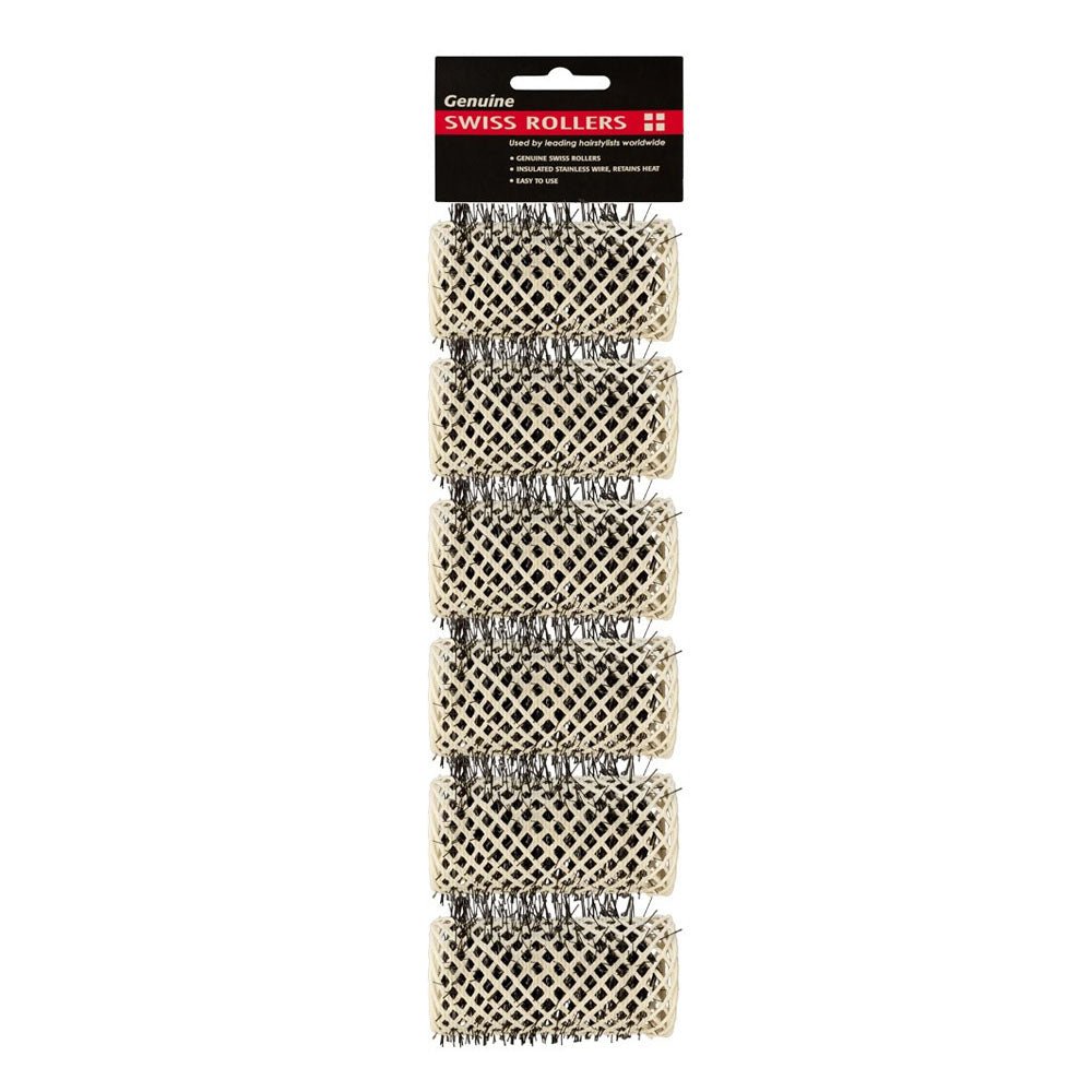 Dateline Swiss Rollers 32mm White 6pc - Price Attack