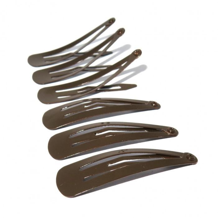 Where on Earth Snap Clips Brown - Price Attack