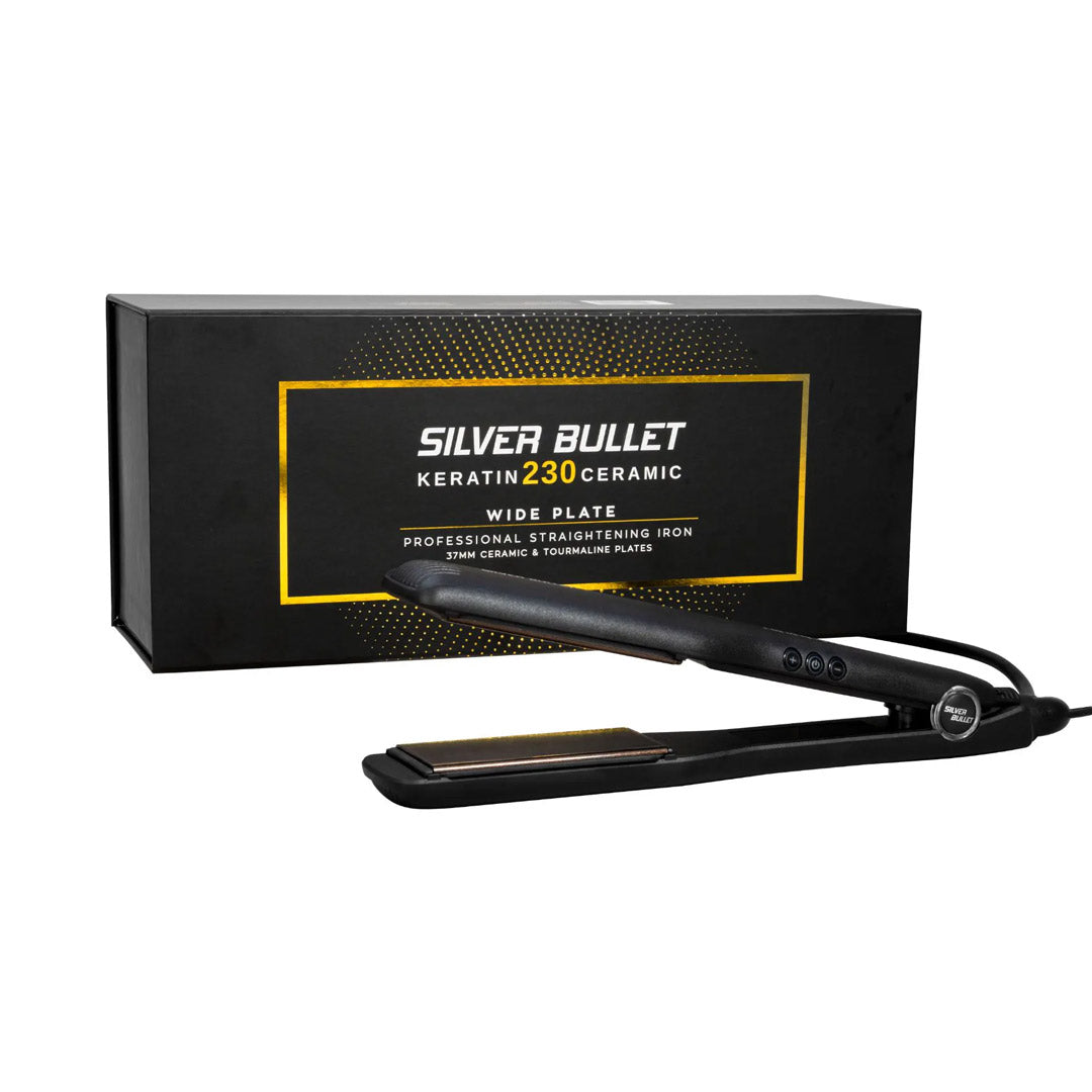 Silver Bullet Keratin 230 Ceramic Tourmaline Wide Plate Straightener 37mm