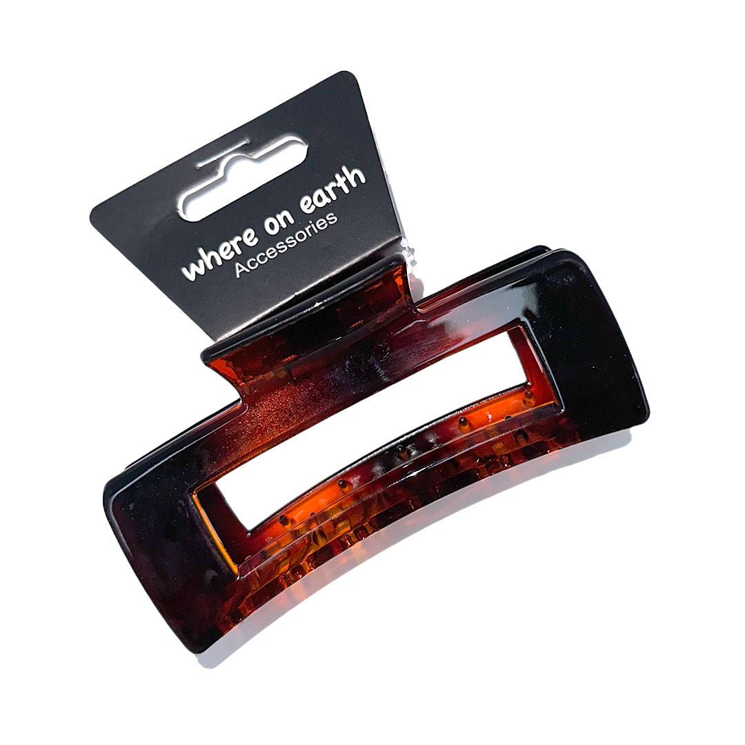 Where on Earth Rectangular Claw Clip Shell 10cm - Price Attack