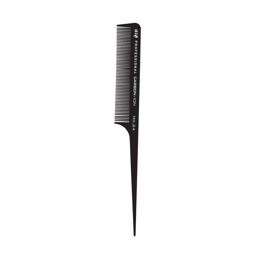 Hi Lift Carbon + Ion Plastic Tail Comb No.24