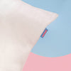 MiMi Haircare Kids Silk Pillowcase White Pink Background