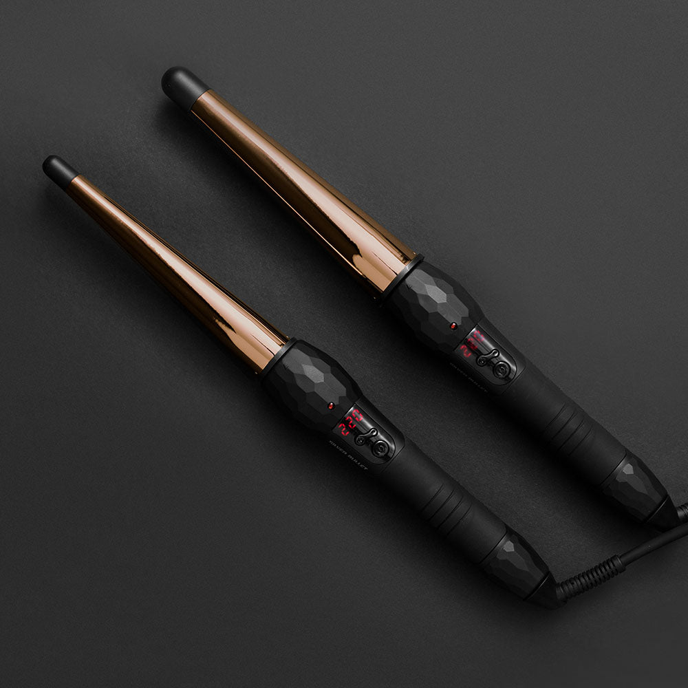 Silver Bullet Fastlane Titanium Conical Curling Iron 13mm-25mm Rose Gold - Price Attack