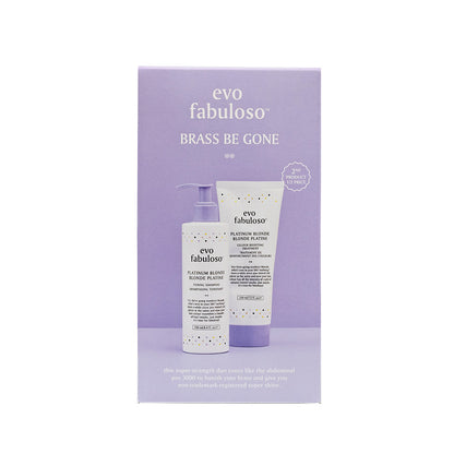 Evo Fabuloso Platinum Blonde Brass Be Gone Duo Pack