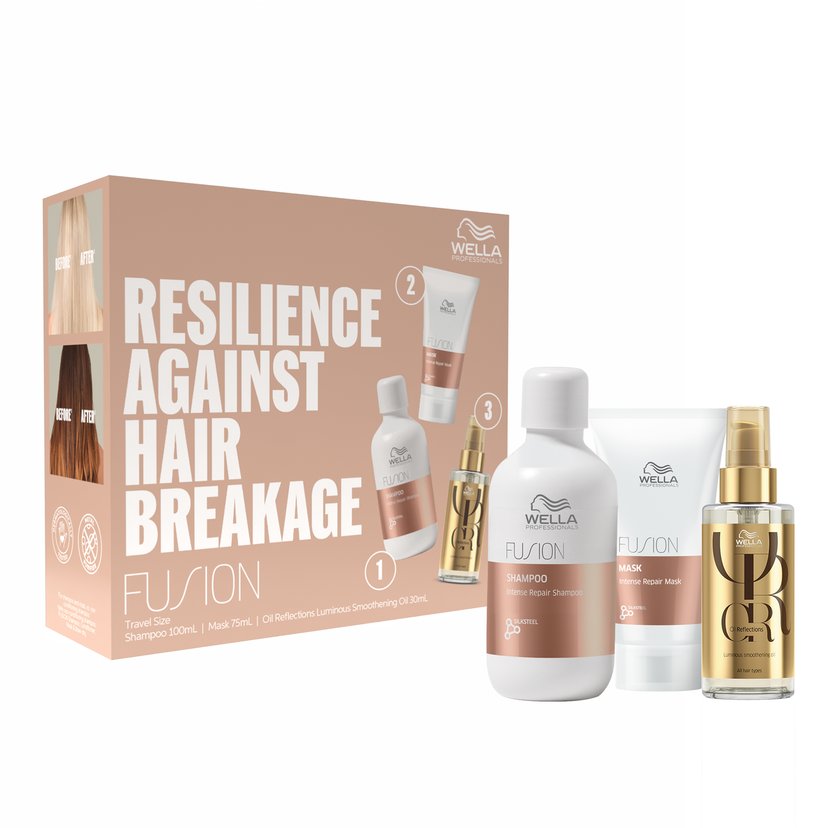 Wella Professionals Fusion Intense Repair Trio Travel Pack