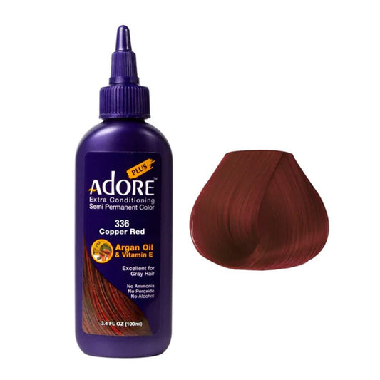 Adore Plus Semi Permanent Hair Color 336 Copper Red 100ml - Price Attack