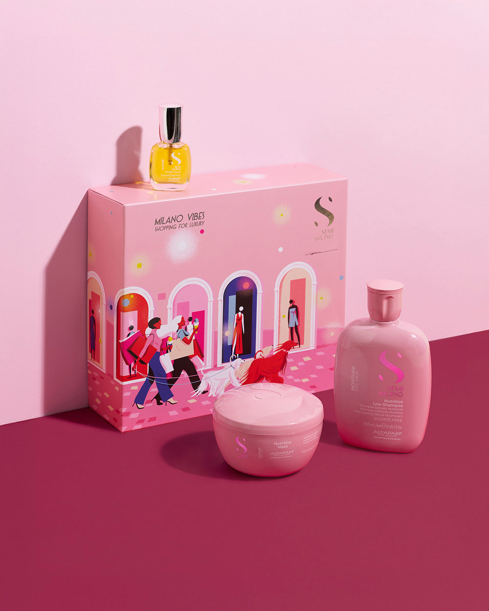 Alfaparf Milano Semi Di Lino Moisture Nutritive Trio Pack