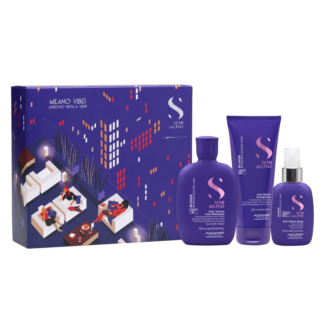 Alfaparf Milano Semi Di Lino Blonde Trio Pack