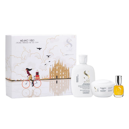 Alfaparf Milano Semi Di Lino Diamond Illuminating Trio Pack