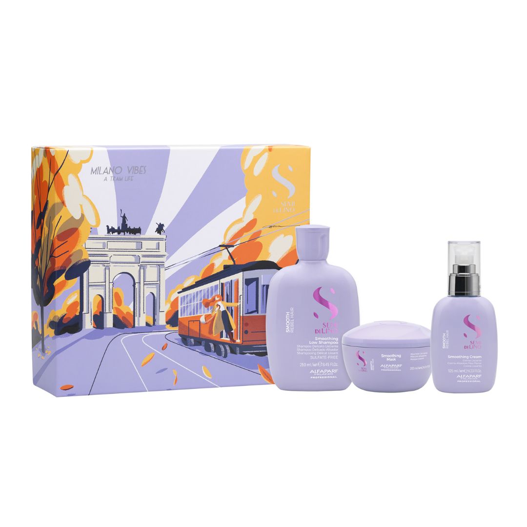 Alfaparf Milano Semi Di Lino Smoothing Trio Pack