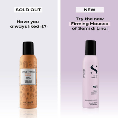Alfaparf Milano Semi Di Lino Style & Care Firming Mousse 250ml