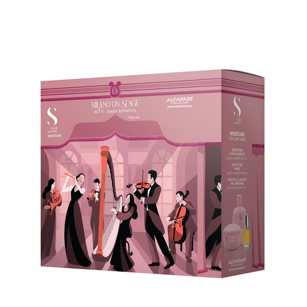 Alfaparf Milano Semi Di Lino Moisture Nutritive Trio Pack