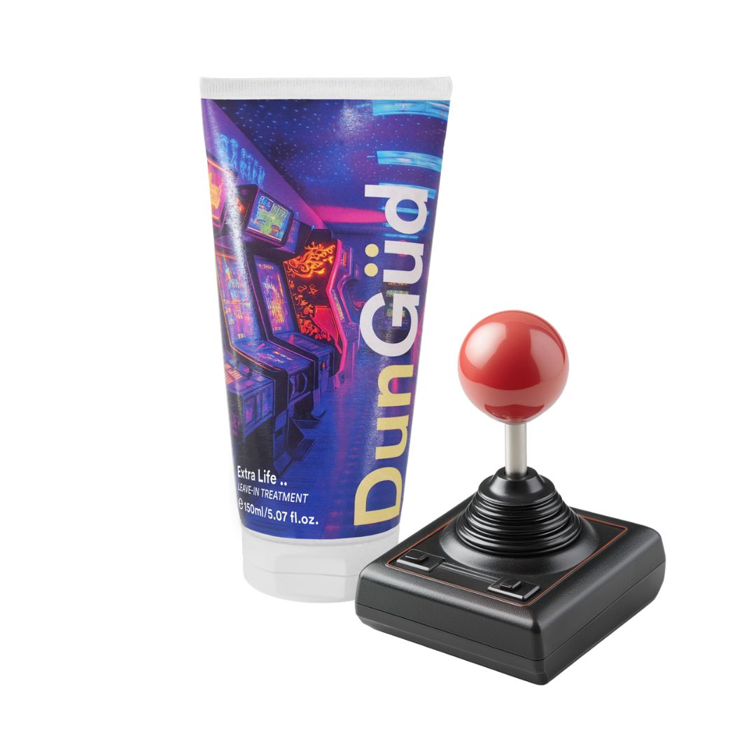 DunGö× tube of cream with a joystick on a white background