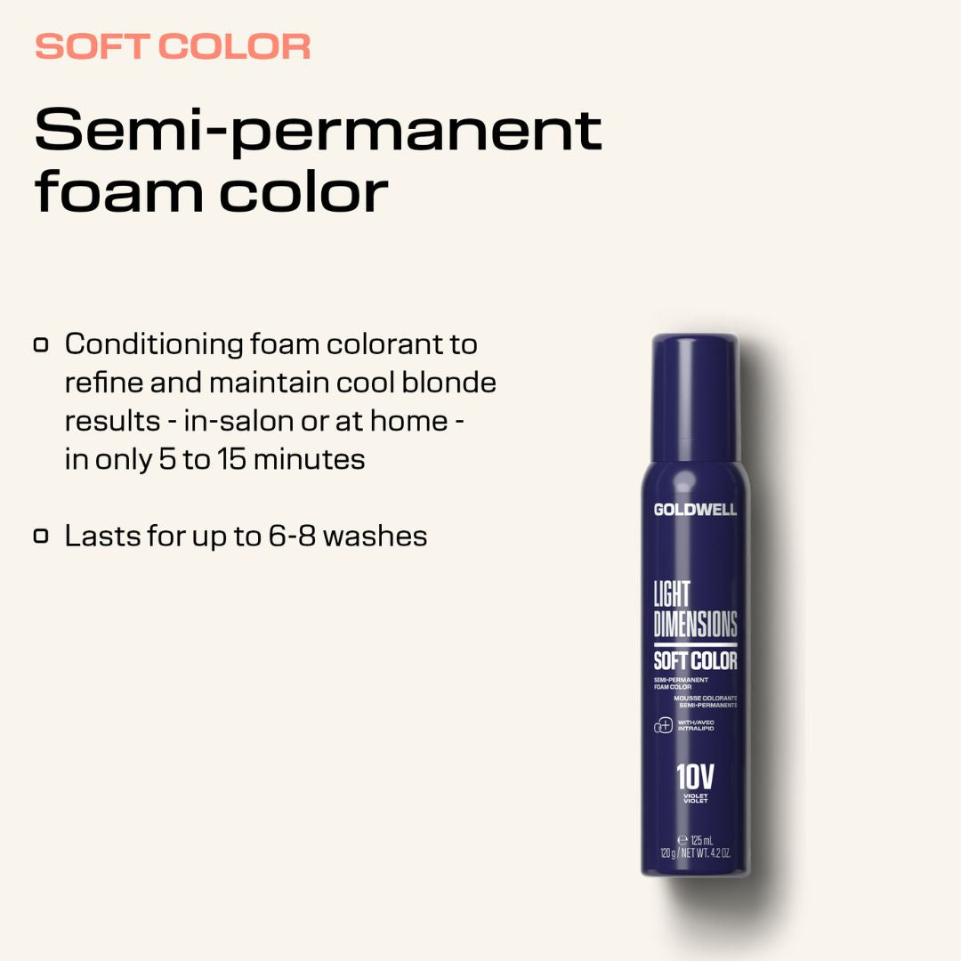 Goldwell Light Dimensions Soft Color Mousse 10V Violet 125ml