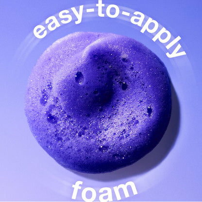 Purple foam with 'easy-to-apply foam' text on a purple background