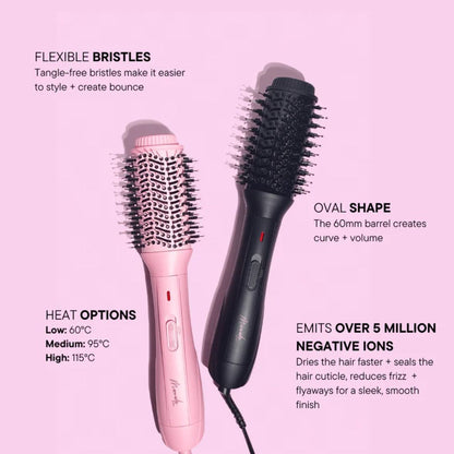 Mermade Hair Blow Dry Brush Pink