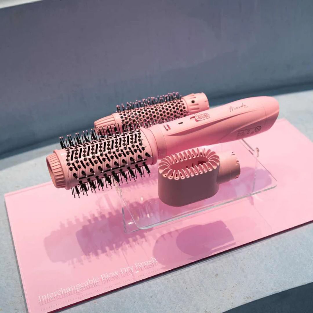 Mermade Hair Interchangeable Blow Dry Brush Pink