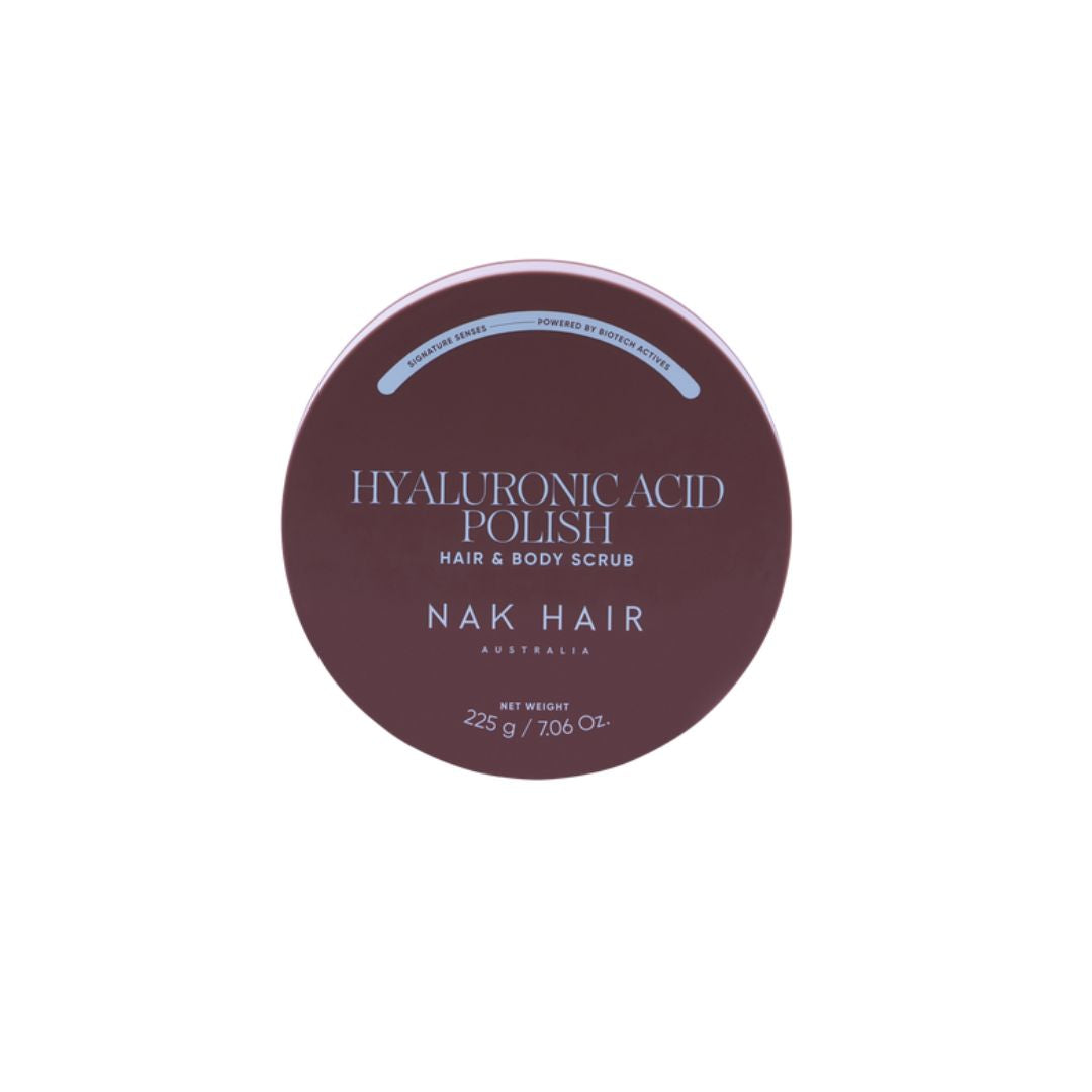 NAK Signature Senses Hyaluronic Acid Polish Hair & Body Scrub 225g