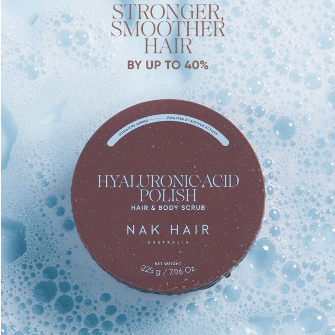NAK Signature Senses Hyaluronic Acid Polish Hair & Body Scrub 225g