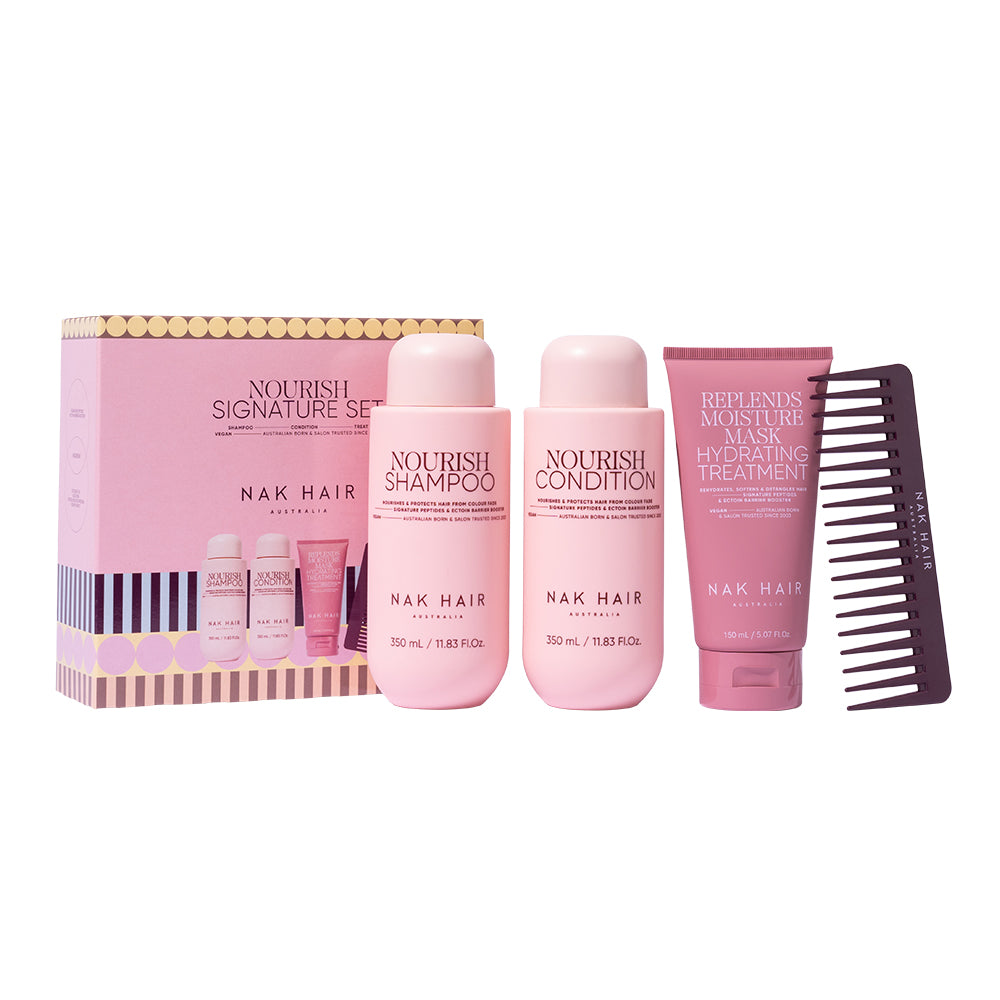 NAK Signature Nourish Trio Pack + Bonus Comb