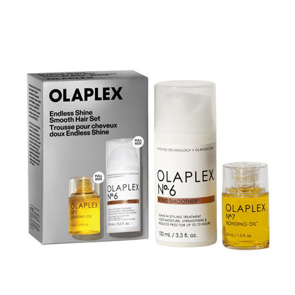 Olaplex hair care product set including bottles and packaging on a white background