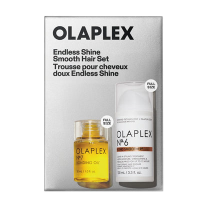 Olaplex Endless Shine Smooth Hair Set packaging on a white background