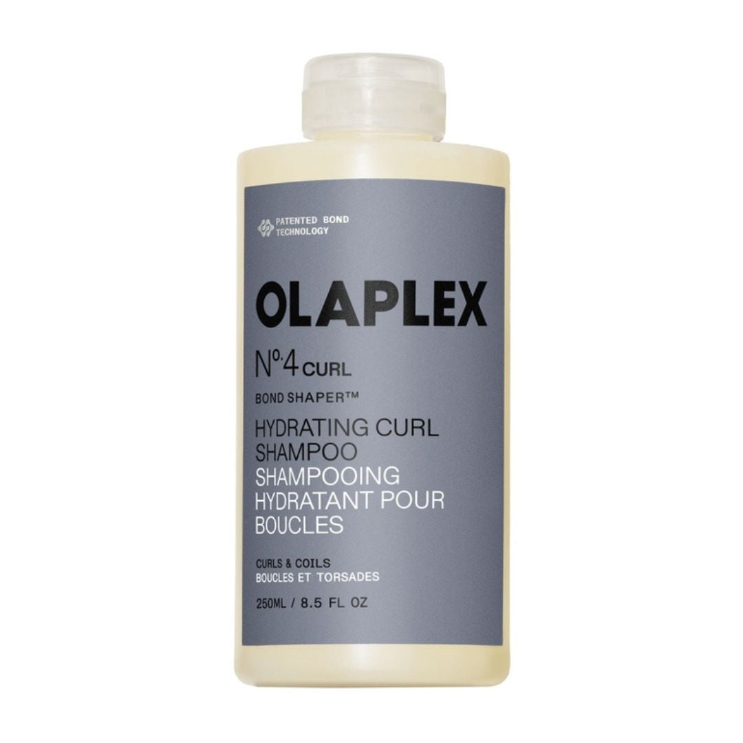Olaplex No.4 Curl Hydrating Curl Shampoo bottle on a white background