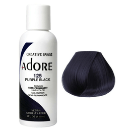Adore Semi Permanent Hair Colour Purple Black 125 118ml - Price Attack