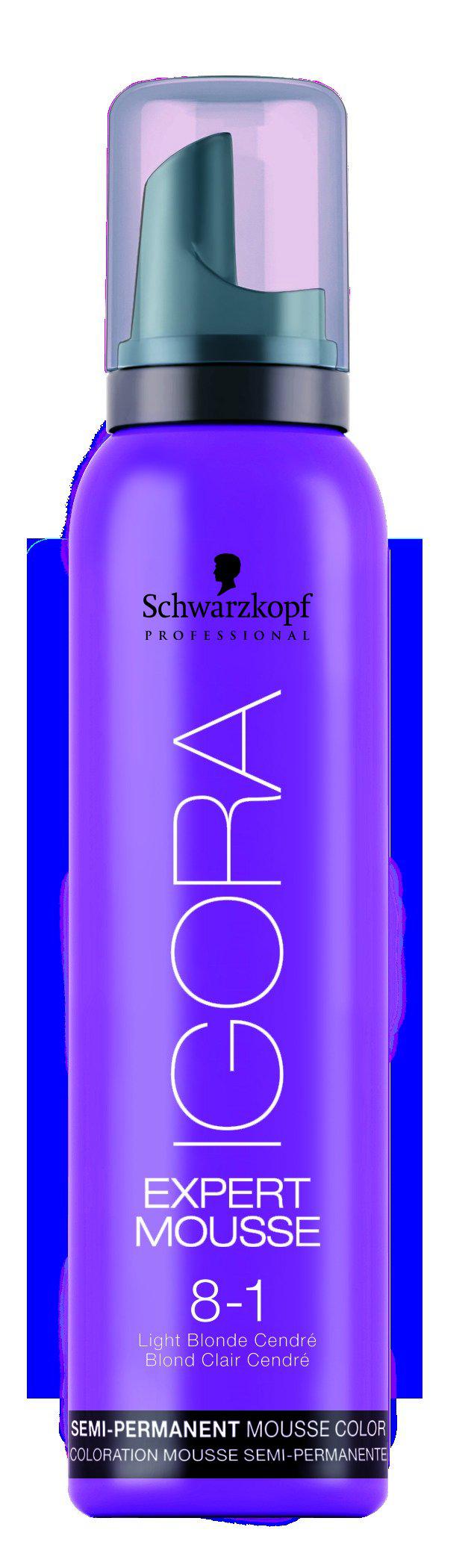 Schwarzkopf Professional Igora Expert Mousse 8-1 Light Blonde Cendre ...