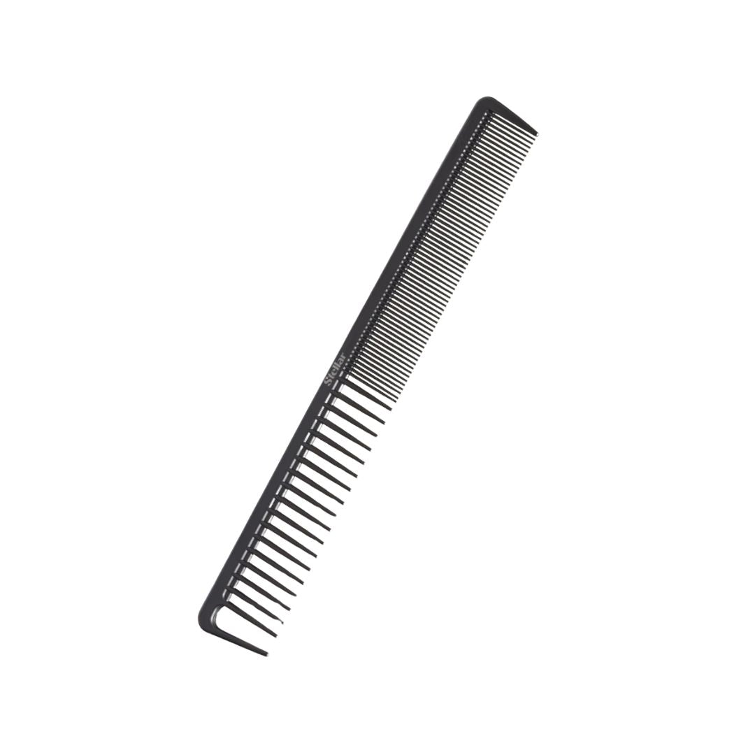 Black comb on a white background