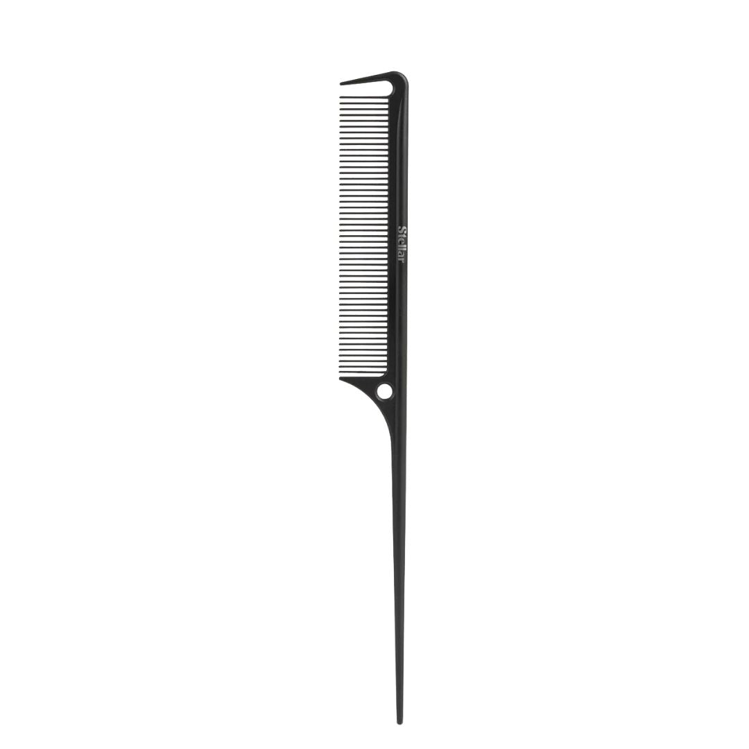 Black comb on a white background