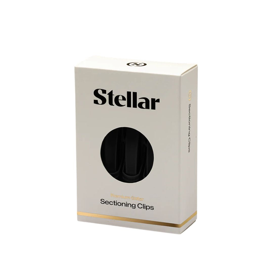 Box of Stellar sectioning clips on a white background