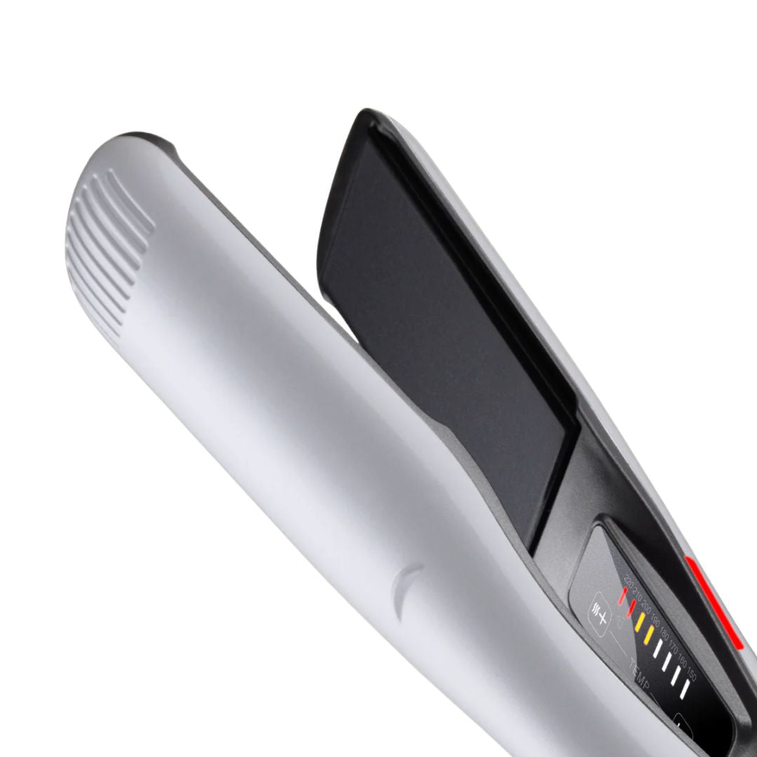 Hair straightener on a white background
