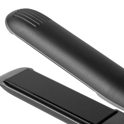 Two black plastic components on a white background