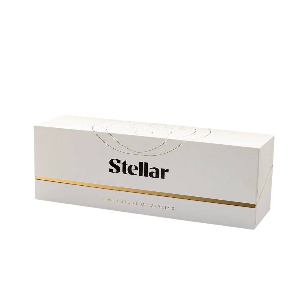 White box with 'Stellar' branding on a white background