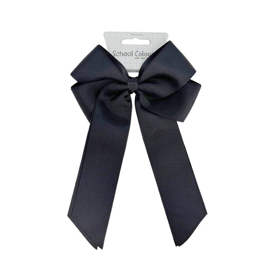 Where on Earth Cheer Bow Black