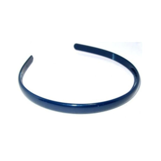 Where on Earth School Hairband Plastic 1cm Navy Blue