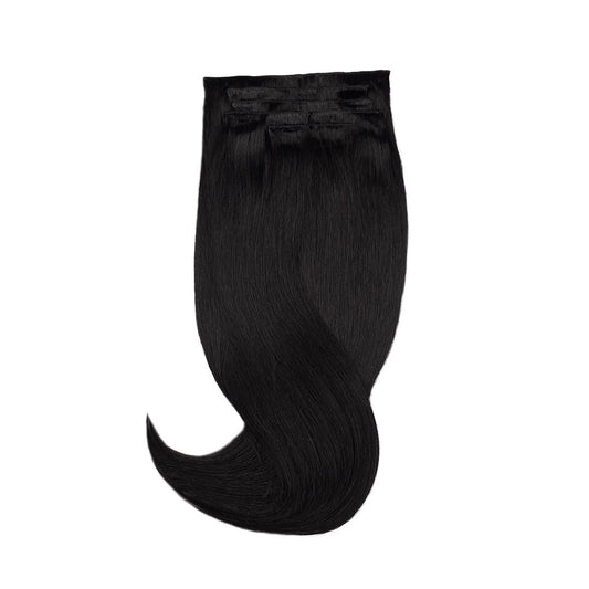 Amazing Hair Human Hair Clip-in 1 Black 7pc Set 20"