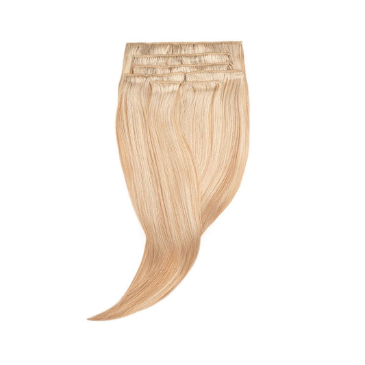 Amazing Hair Human Hair Clip-in 613/10 Blonde/Caramel 7pc Set 16" - Price Attack