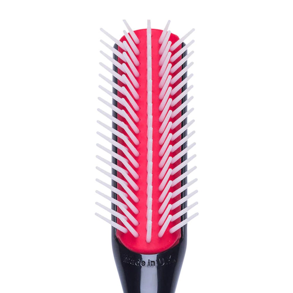 Denman Classic Styling 5 Row D14 Brush - For Defining Curls, Blow-Drying, Styling & Detangling - Black