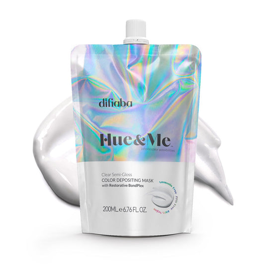 Difiaba Hue&Me Clear Semi-Gloss Color Depositing Mask 200ml