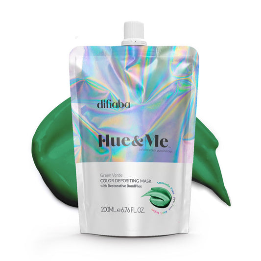 Difiaba Hue&Me Green Verde Color Depositing Mask 200ml