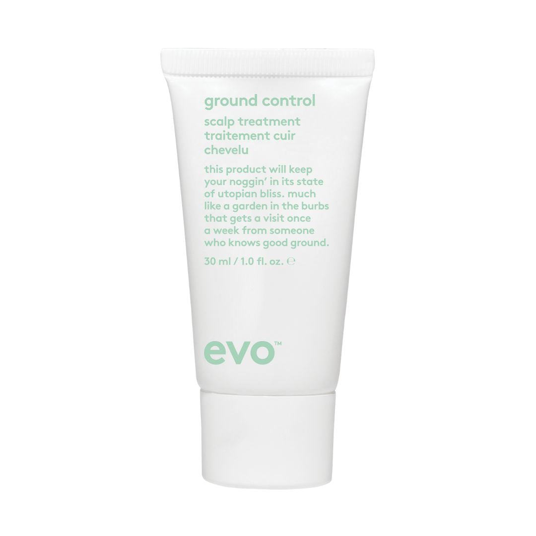Evo ground control scalp treatment tube on a white background
