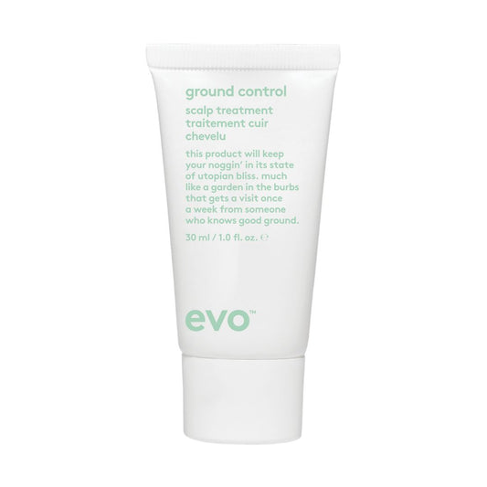 Evo ground control scalp treatment tube on a white background